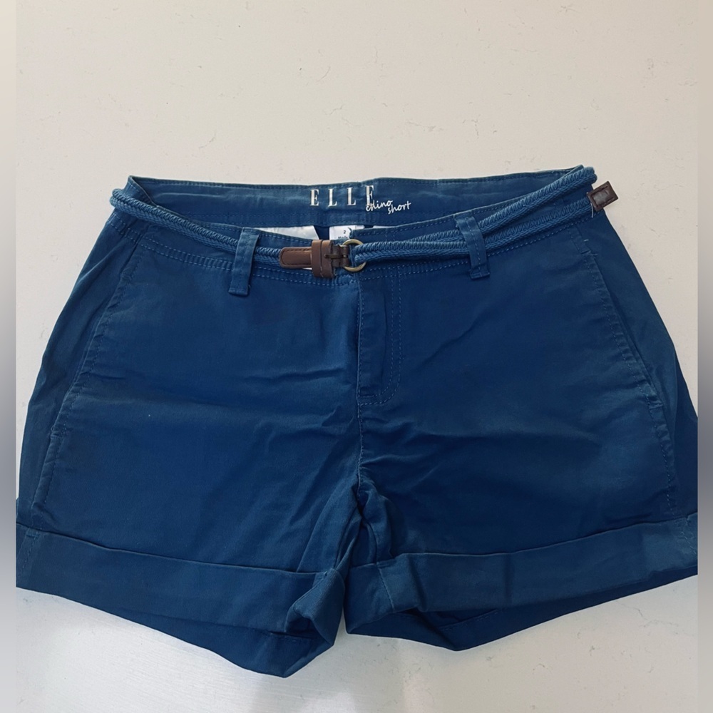 Elle Women's Blue Shorts - Picture 2 of 7